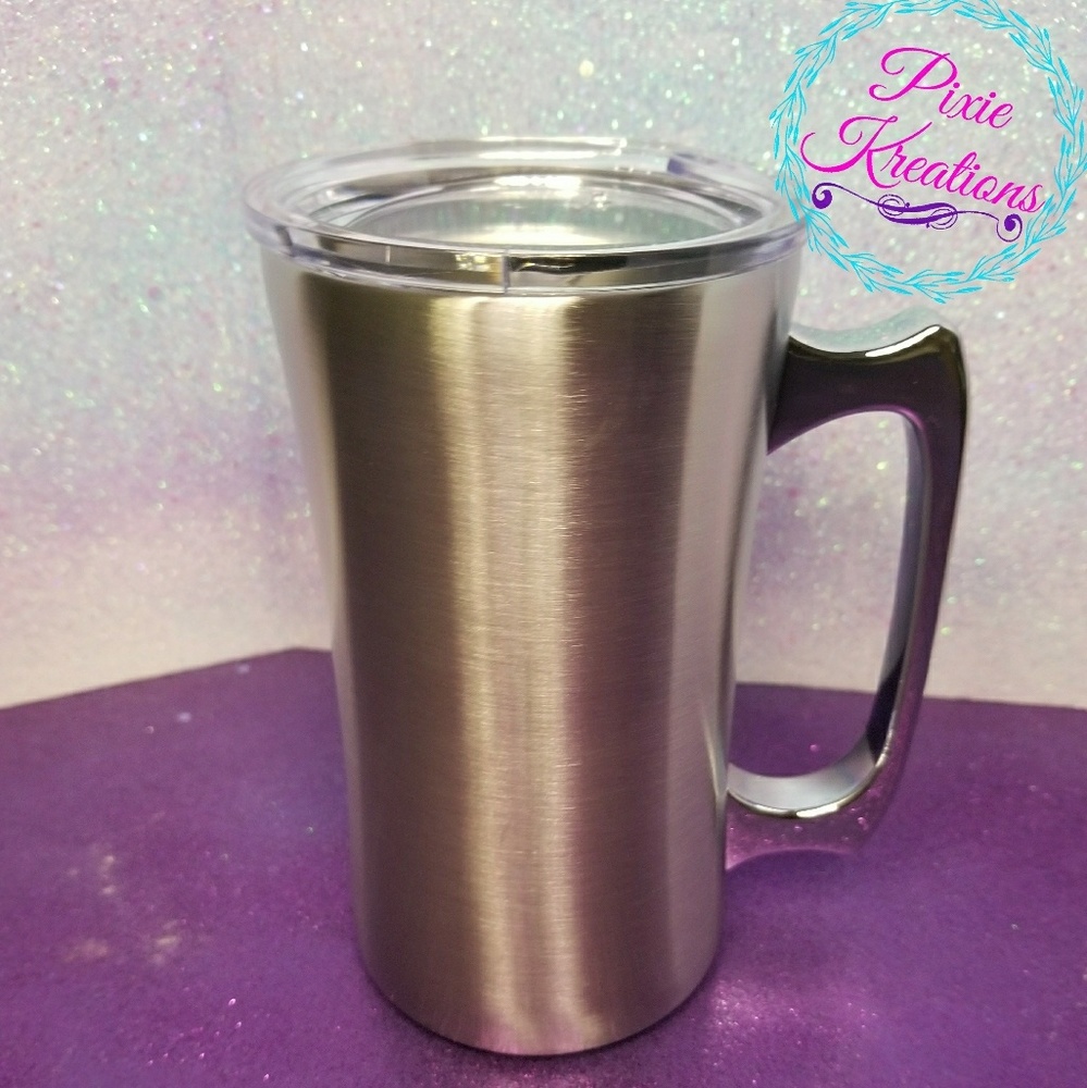 20 oz customizable mug with lid